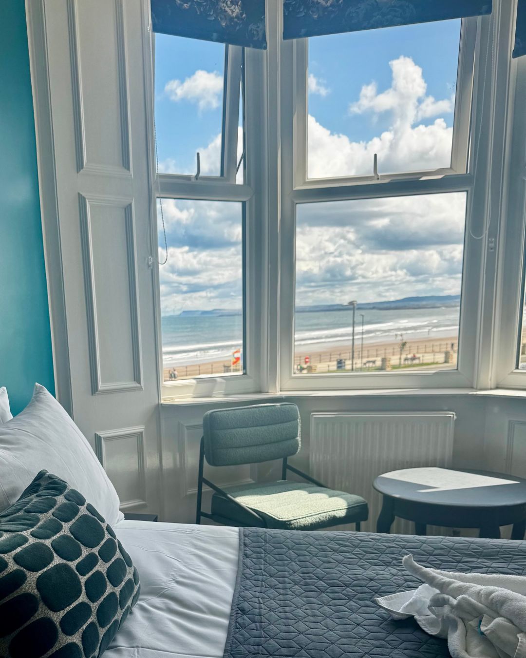 Sea view from a guest bedroom at The Norton.
